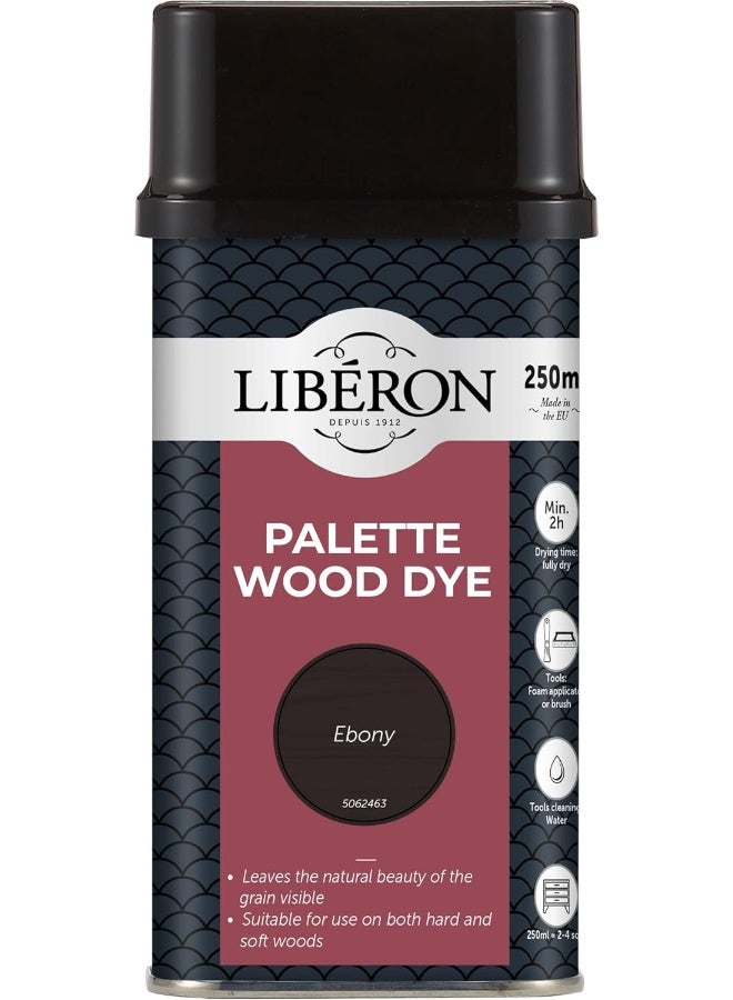 Liberon WDPE250 250ml Palette Wood Dye - Ebony - Image 1